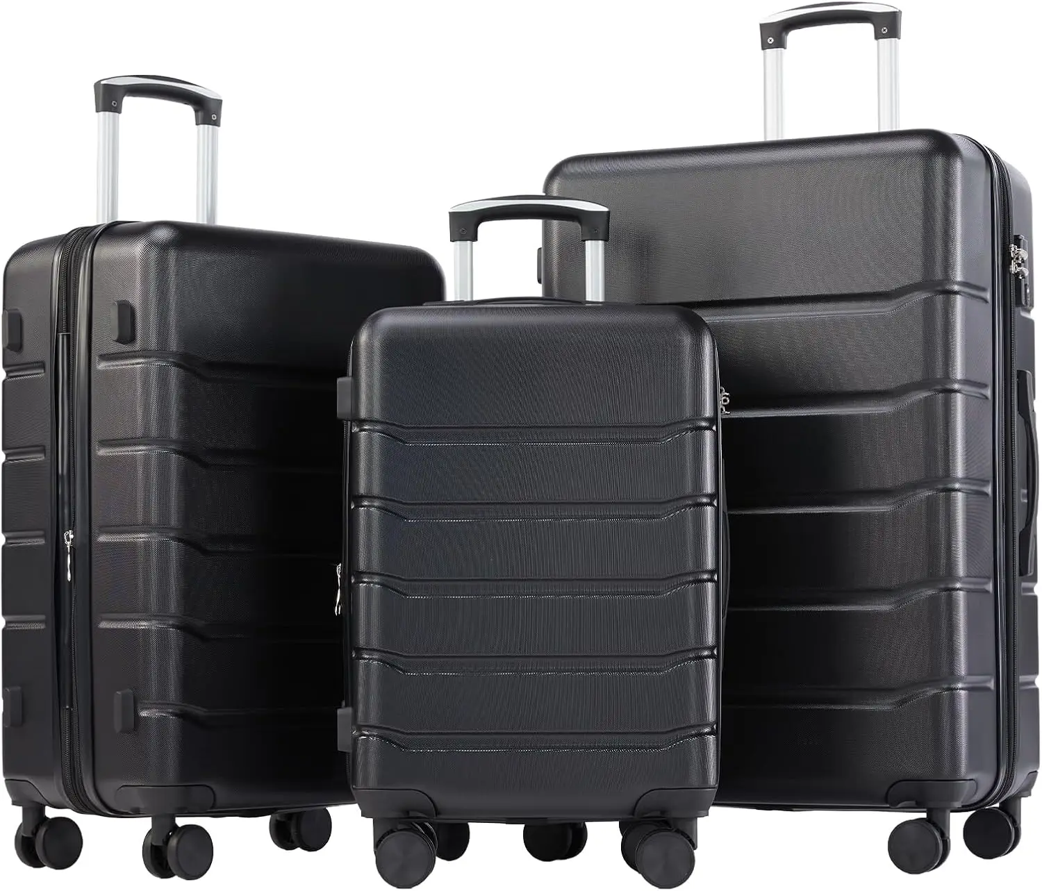 3-Piece Luggage Set, Carry On Suitcases with Spinner Wheels, Expandable Hard Shell Travel Luggage for Airplane, 20/24/28 Inch
3-Piece Luggage Set, Carry On Suitcases with Spinner Wheels, Expandable Hard Shell Travel Luggage for Airplane, 20/24/28 Inch