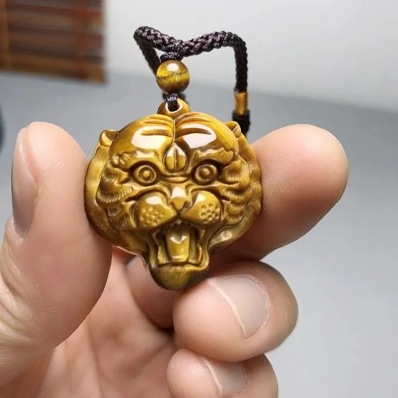 Натуральный тигровый глаз камень голова тигра ожерелье кулон Patron Saint Zodaic Amluet исцеляющая защита ювелирные изделия
Натуральный тигровый глаз камень голова тигра ожерелье кулон Patron Saint Zodaic Amluet исцеляющая защита ювелирные изделия