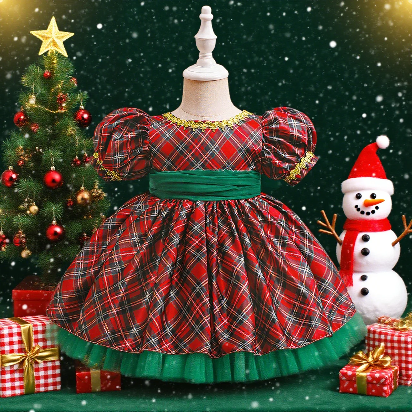 Christmas children's clothing autumn new girls dress cute sweet style with bow Christmas New Year gift
Christmas children's clothing autumn new girls dress cute sweet style with bow Christmas New Year gift