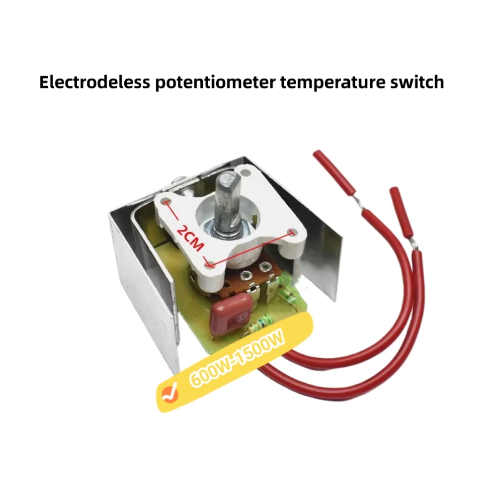 600W-1500W Electrodeless Potentiometer Temperature Thermostat Switch For Electric Heater/Warmer Birdcage Oven With 10.5CM Cable
600W-1500W Electrodeless Potentiometer Temperature Thermostat Switch For Electric Heater/Warmer Birdcage Oven With 10.5CM Cable
