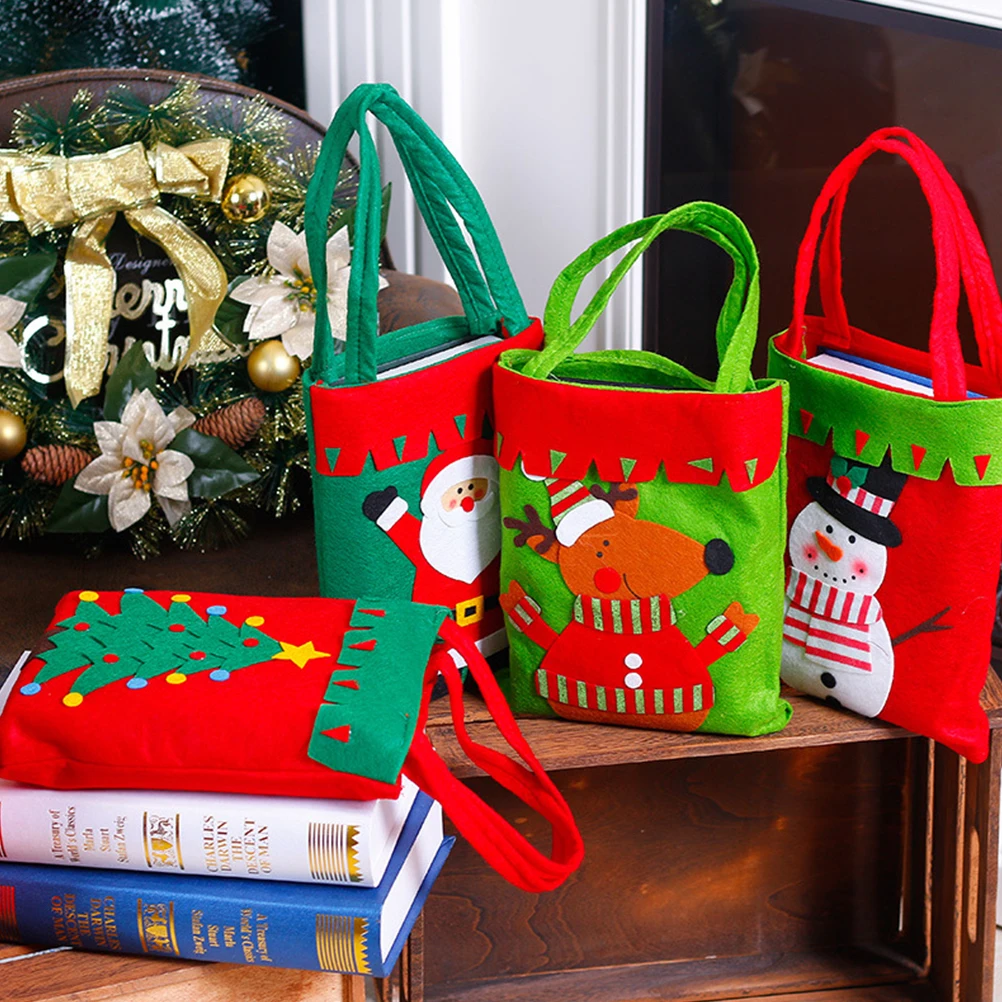 2 Pcs Decoration Christmas Gift Bag Candy Bags Portable Felt Holiday Treat Goodie
2 Pcs Decoration Christmas Gift Bag Candy Bags Portable Felt Holiday Treat Goodie