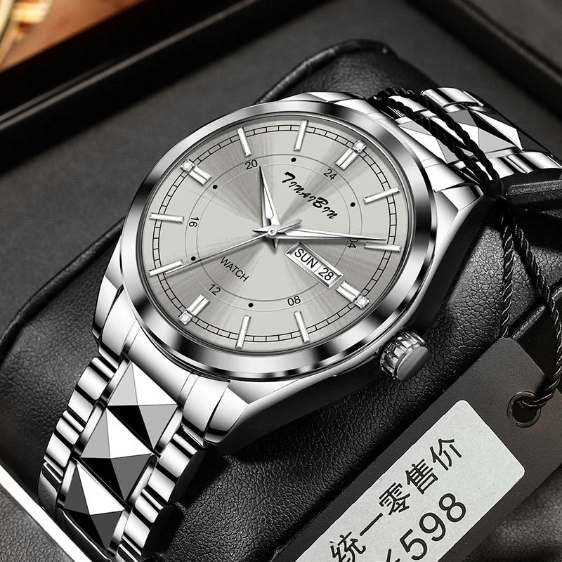 Men Watch Fashion Trend Night Light Waterproof Calendar Stainless Steel Strap Watch Busines Leisure Quartz Watch Watches For Man
Men Watch Fashion Trend Night Light Waterproof Calendar Stainless Steel Strap Watch Busines Leisure Quartz Watch Watches For Man