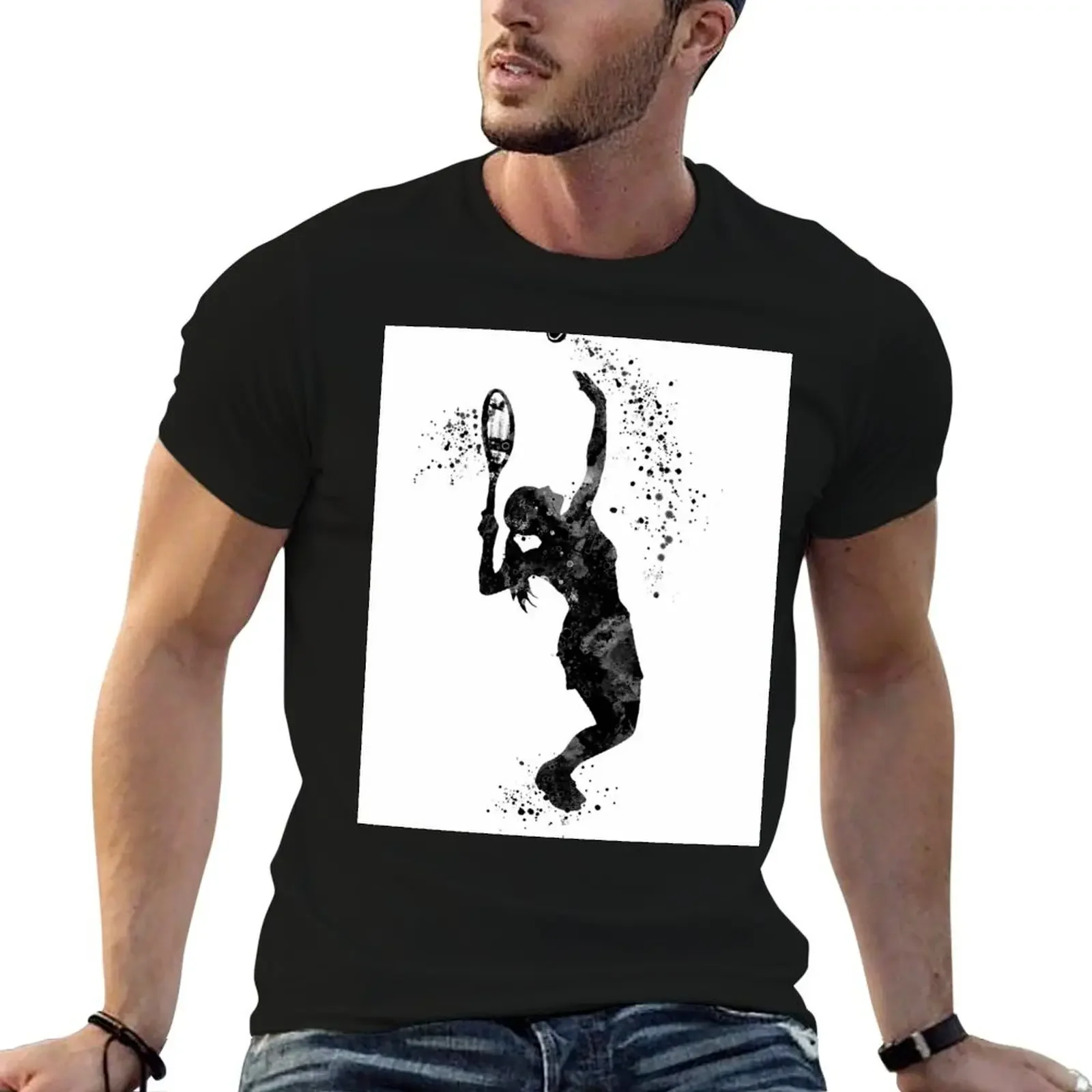 Tennis Girl Player Black and White Silhouette T-Shirt cute clothes anime oversized t shirt mens clothes
Tennis Girl Player Black and White Silhouette T-Shirt cute clothes anime oversized t shirt mens clothes