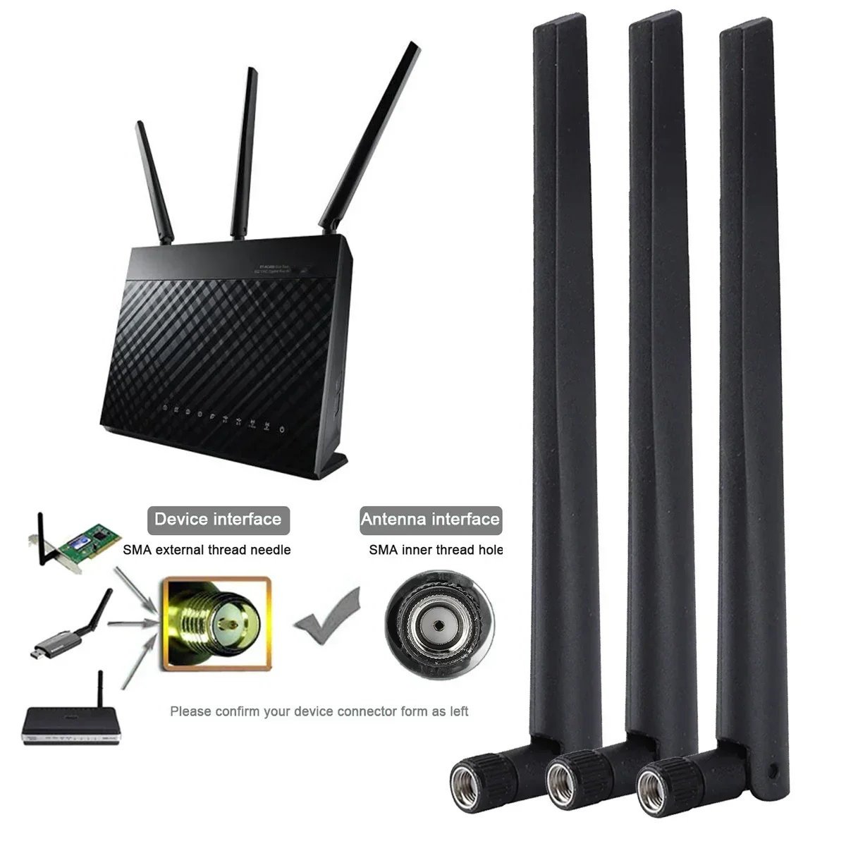 Practical Quality Antenna RP-SMA Female Router WIFi Wireless 1pc 2.4G/5G 6DBi Dual-Band For ASUS High Gain Network Card
Practical Quality Antenna RP-SMA Female Router WIFi Wireless 1pc 2.4G/5G 6DBi Dual-Band For ASUS High Gain Network Card
