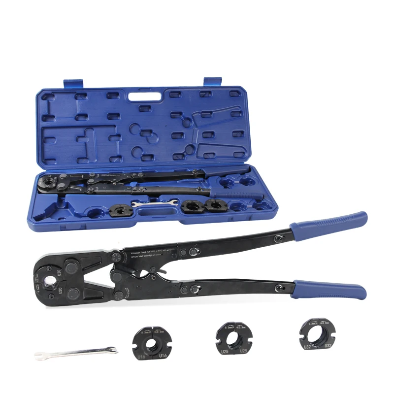 FT-1632Z Mechanical Manual PAP/PEX Pipe Press Tool Foldable Handle with 4 Die TH/U Kit Ratchet Pex and Pap Pipe Press Tool
FT-1632Z Mechanical Manual PAP/PEX Pipe Press Tool Foldable Handle with 4 Die TH/U Kit Ratchet Pex and Pap Pipe Press Tool