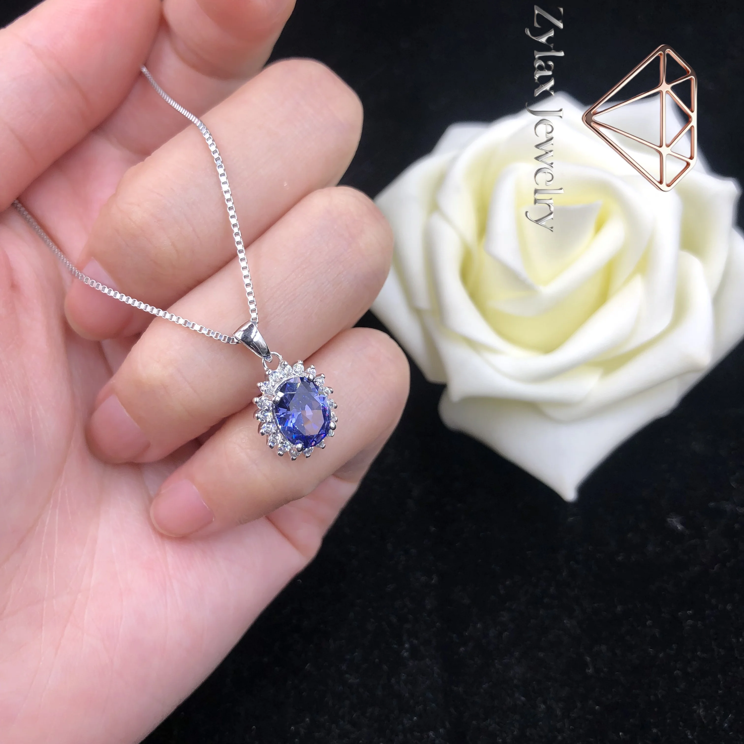 Zylax Jewelry Ocean Love 2Ct Oval Cut Blue Diamond Pendant for Women Luxury Quality Platinum 950 Wedding Pendant Necklace P042
Zylax Jewelry Ocean Love 2Ct Oval Cut Blue Diamond Pendant for Women Luxury Quality Platinum 950 Wedding Pendant Necklace P042