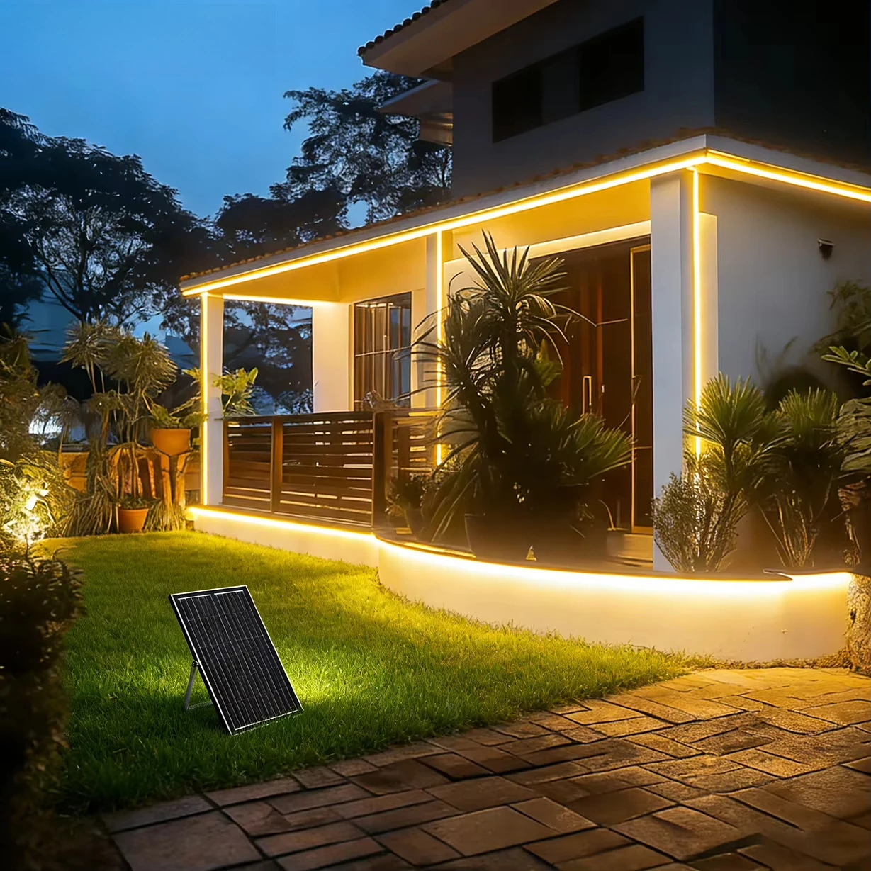 Solar Power Cob Led Strip Light Dimmable 36V Ip65 Waterproof Led Tape With Remote Led Neon Light Flexible Soft Solar Strip Light
Solar Power Cob Led Strip Light Dimmable 36V Ip65 Waterproof Led Tape With Remote Led Neon Light Flexible Soft Solar Strip Light