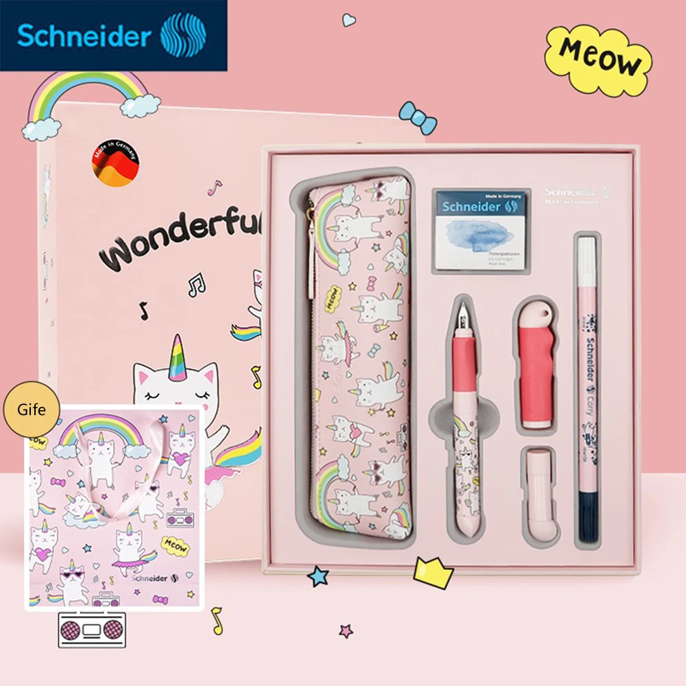 Подарочный набор немецкой перьевой ручки Schneider EF Pen Tip Growth BASE Детские студенческие подарки для мальчиков и девочек для письма, школьные принадлежности
Подарочный набор немецкой перьевой ручки Schneider EF Pen Tip Growth BASE Детские студенческие подарки для мальчиков и девочек для письма, школьные принадлежности