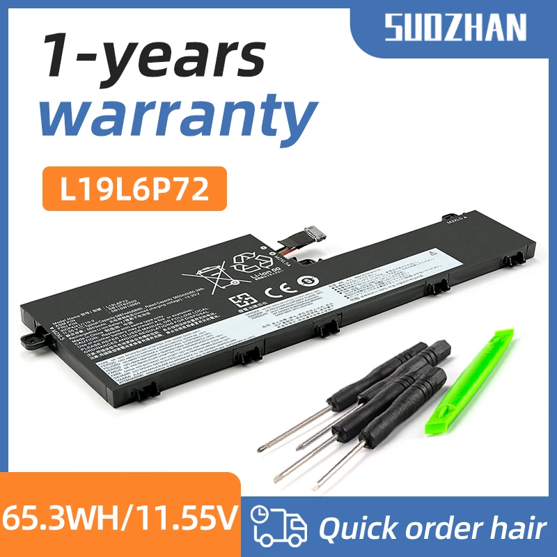 SUOZHAN Laptop Battery for Lenovo ThinkPad, L19L6P72, L19C6P72, L19C6P72, T15p Series, 1st Generation, ThinkPad P15v, 1st Genera
SUOZHAN Laptop Battery for Lenovo ThinkPad, L19L6P72, L19C6P72, L19C6P72, T15p Series, 1st Generation, ThinkPad P15v, 1st Genera