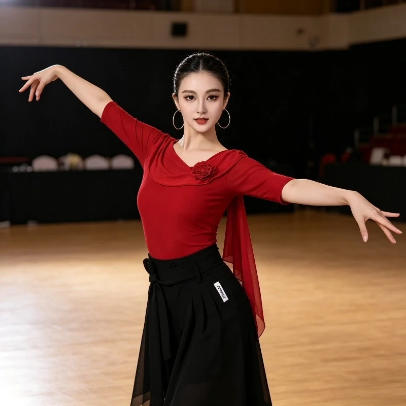 New Women Shirt Comfortable Fitted Latin Dance Top Women Summer Stylish Samba Ballroom Professional Performance Dancewear
New Women Shirt Comfortable Fitted Latin Dance Top Women Summer Stylish Samba Ballroom Professional Performance Dancewear