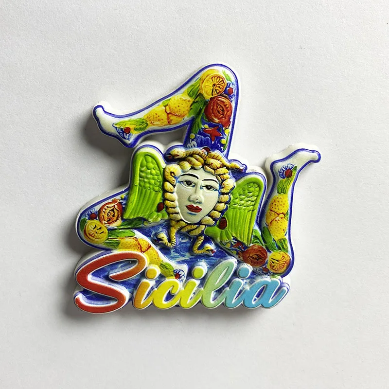 Sicily Creative Culture Tourism Souvenirs, Home Dormitory, 3D Refrigerator Magnet, Office, Home Kitchen Decoration Gifts
Sicily Creative Culture Tourism Souvenirs, Home Dormitory, 3D Refrigerator Magnet, Office, Home Kitchen Decoration Gifts