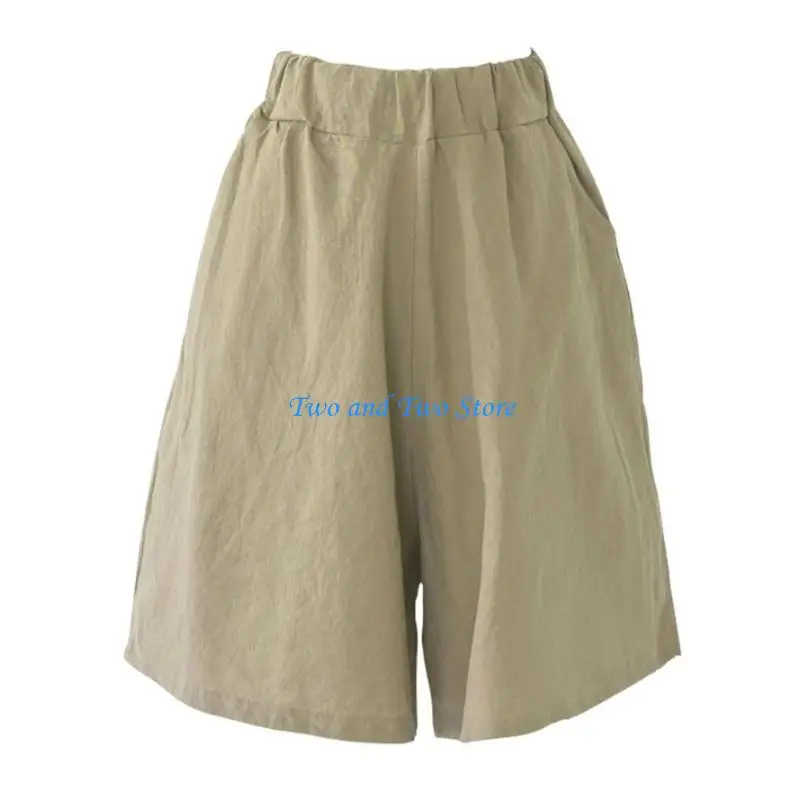 HX6F Women Shorts Elastic Waist Casual Shorts with Pockets Bermuda Shorts
HX6F Women Shorts Elastic Waist Casual Shorts with Pockets Bermuda Shorts
