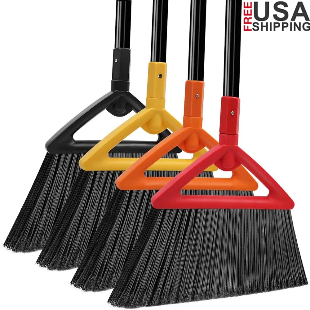 Heavy Duty Angle Broom 4 Pack Indoor Outdoor Sweeping Superior Rust Resistance Split-End Bristle Technology Height Adjustable
Heavy Duty Angle Broom 4 Pack Indoor Outdoor Sweeping Superior Rust Resistance Split-End Bristle Technology Height Adjustable
