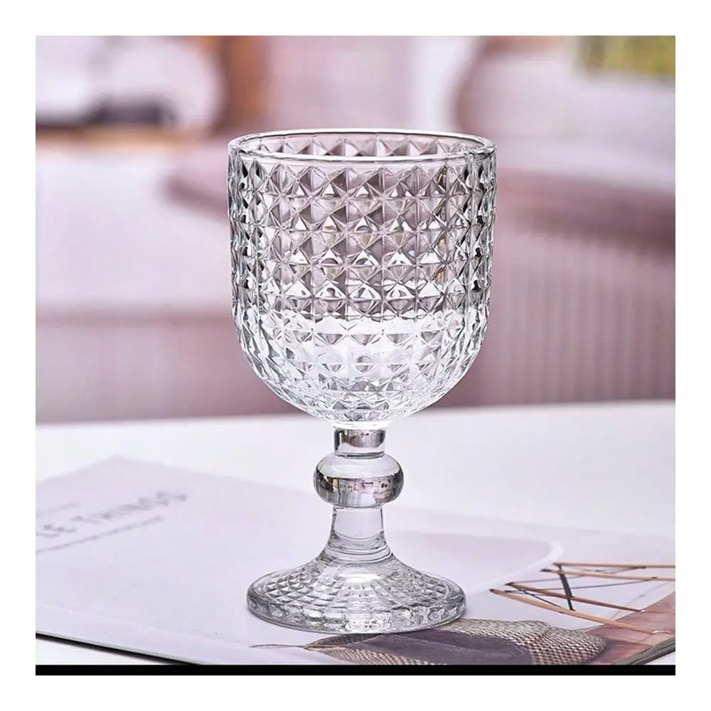 Glasses Set Of 6, Vintage Stemmed Wine Glasses Set 360ML 12 Ounces Embossed Goblets For Wedding Party Bar Anniversary Green Ele
Glasses Set Of 6, Vintage Stemmed Wine Glasses Set 360ML 12 Ounces Embossed Goblets For Wedding Party Bar Anniversary Green Ele