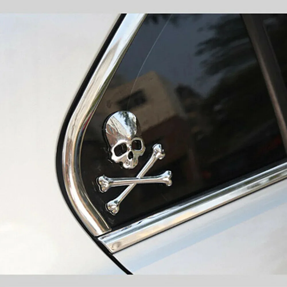 Car 3D Metal Skull Head Logo Emblem Sticker Decal Self-adhesive Badge Car Motorcycle Decoration Auto Truck Accessories Silver
Car 3D Metal Skull Head Logo Emblem Sticker Decal Self-adhesive Badge Car Motorcycle Decoration Auto Truck Accessories Silver