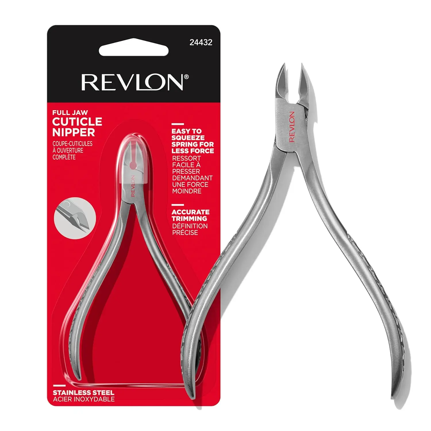 Precision Cuticle Nipper, Stainless Steel Manicure Tool, High Precision Blade, Easy Squeeze Spring for Nail Care
Precision Cuticle Nipper, Stainless Steel Manicure Tool, High Precision Blade, Easy Squeeze Spring for Nail Care