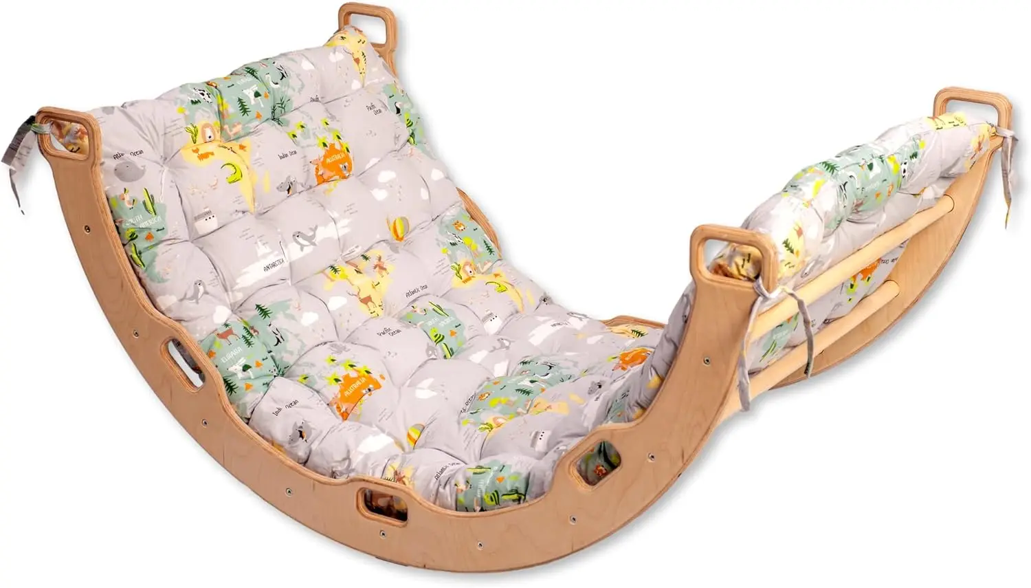 Climbing Arch | Montessori Rocker Arch | Arch with Cosy Pillow | Wooden Climbing Arch with Cushion | Map
Climbing Arch | Montessori Rocker Arch | Arch with Cosy Pillow | Wooden Climbing Arch with Cushion | Map