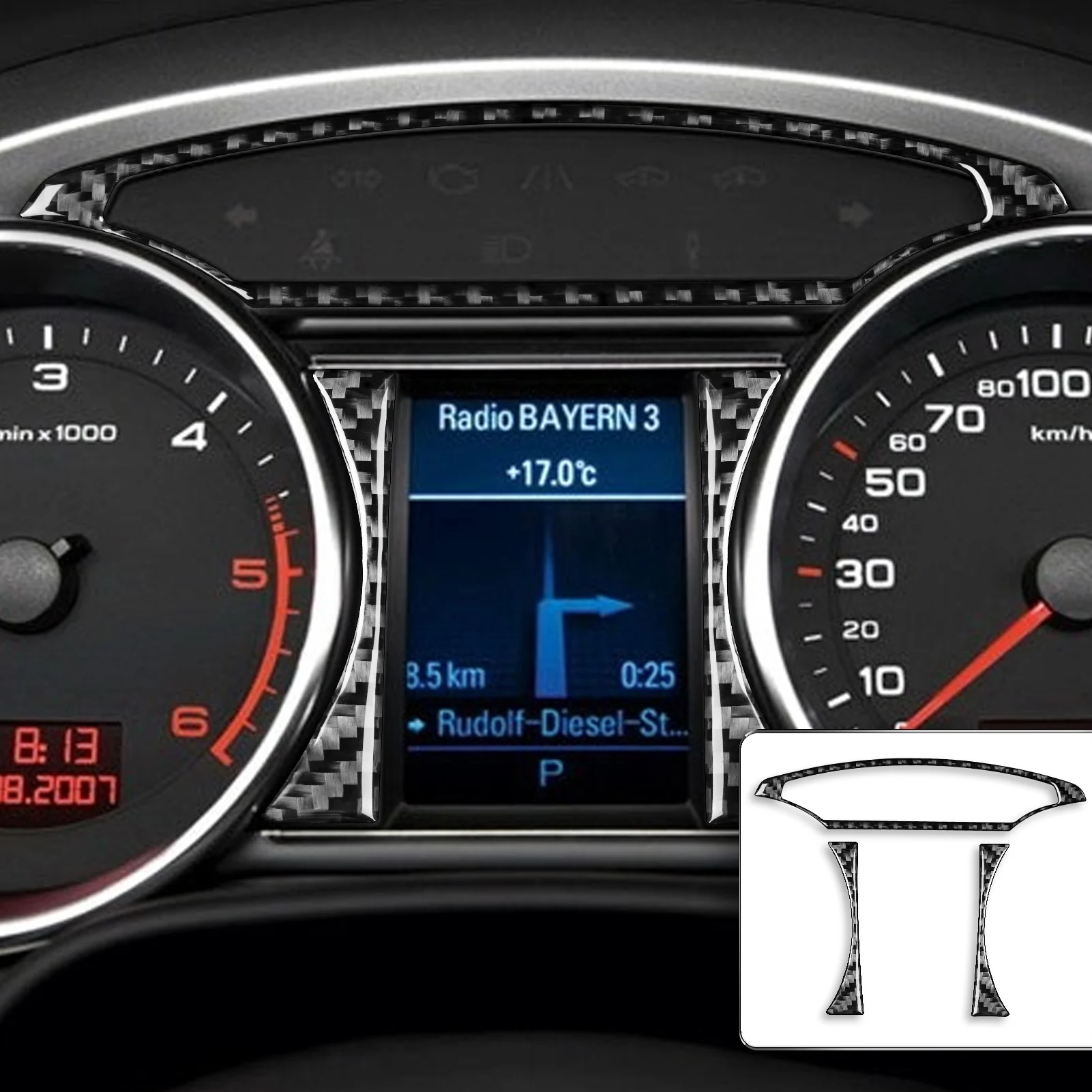 For Audi Q7 2007-2015 Car Dashboard Panel Sticker Carbon Fiber Center Console Speedometer Decor Cover Trim Car Accessories
For Audi Q7 2007-2015 Car Dashboard Panel Sticker Carbon Fiber Center Console Speedometer Decor Cover Trim Car Accessories