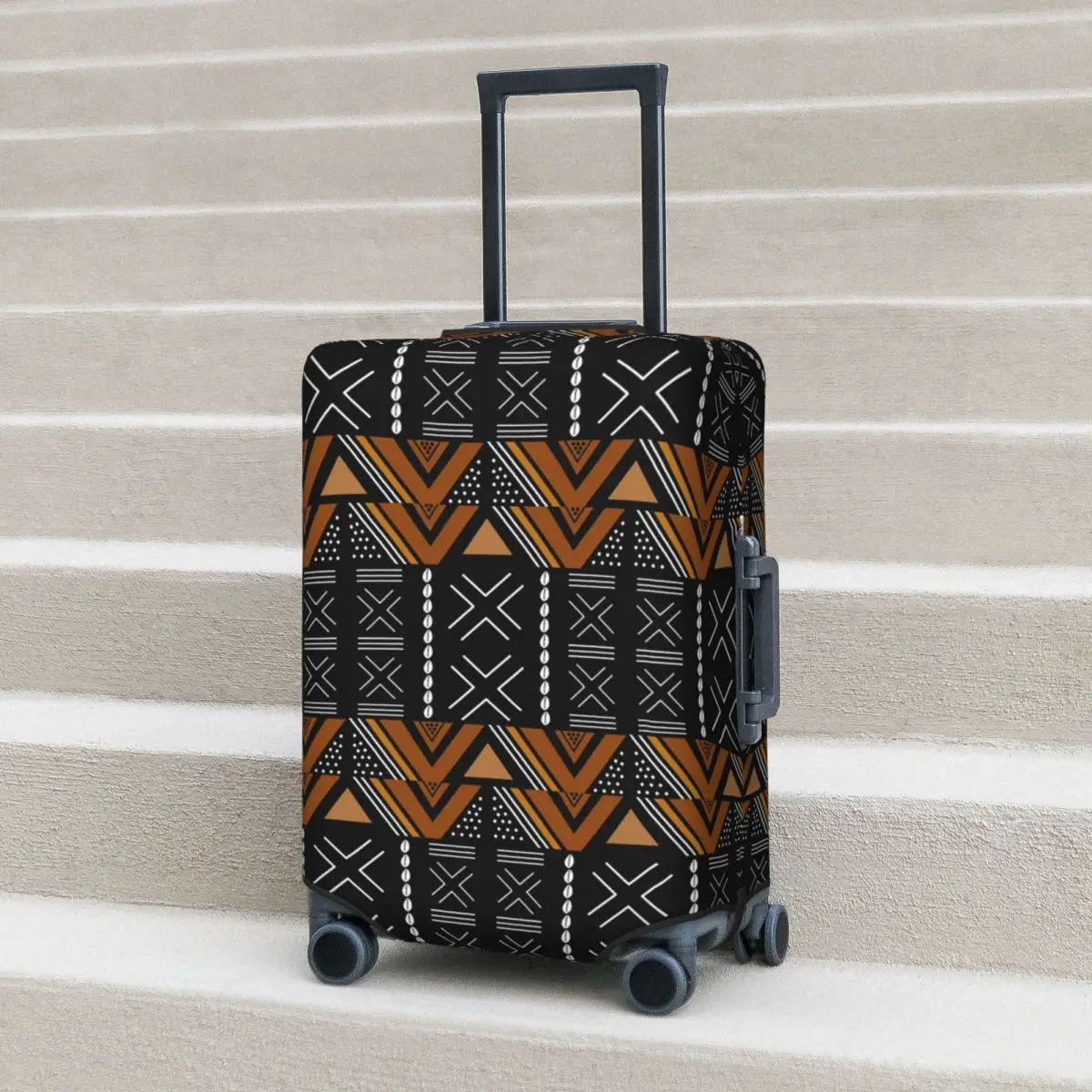 African Mud Cloth Bogolan Design Suitcase Cover Protection Elastic Trip Luggage Protector Covers for 18-32 Inch
African Mud Cloth Bogolan Design Suitcase Cover Protection Elastic Trip Luggage Protector Covers for 18-32 Inch