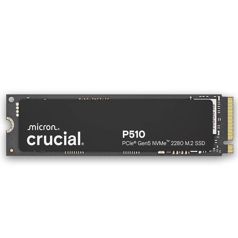 Crucial P510 1TB 2TBGen5 NVMe SSD,PCIe 5.0 M.2 2280 SSD, Internal Solid State Drive, Compatible with Laptop, Desktop(OEM Pack)
Crucial P510 1TB 2TBGen5 NVMe SSD,PCIe 5.0 M.2 2280 SSD, Internal Solid State Drive, Compatible with Laptop, Desktop(OEM Pack)