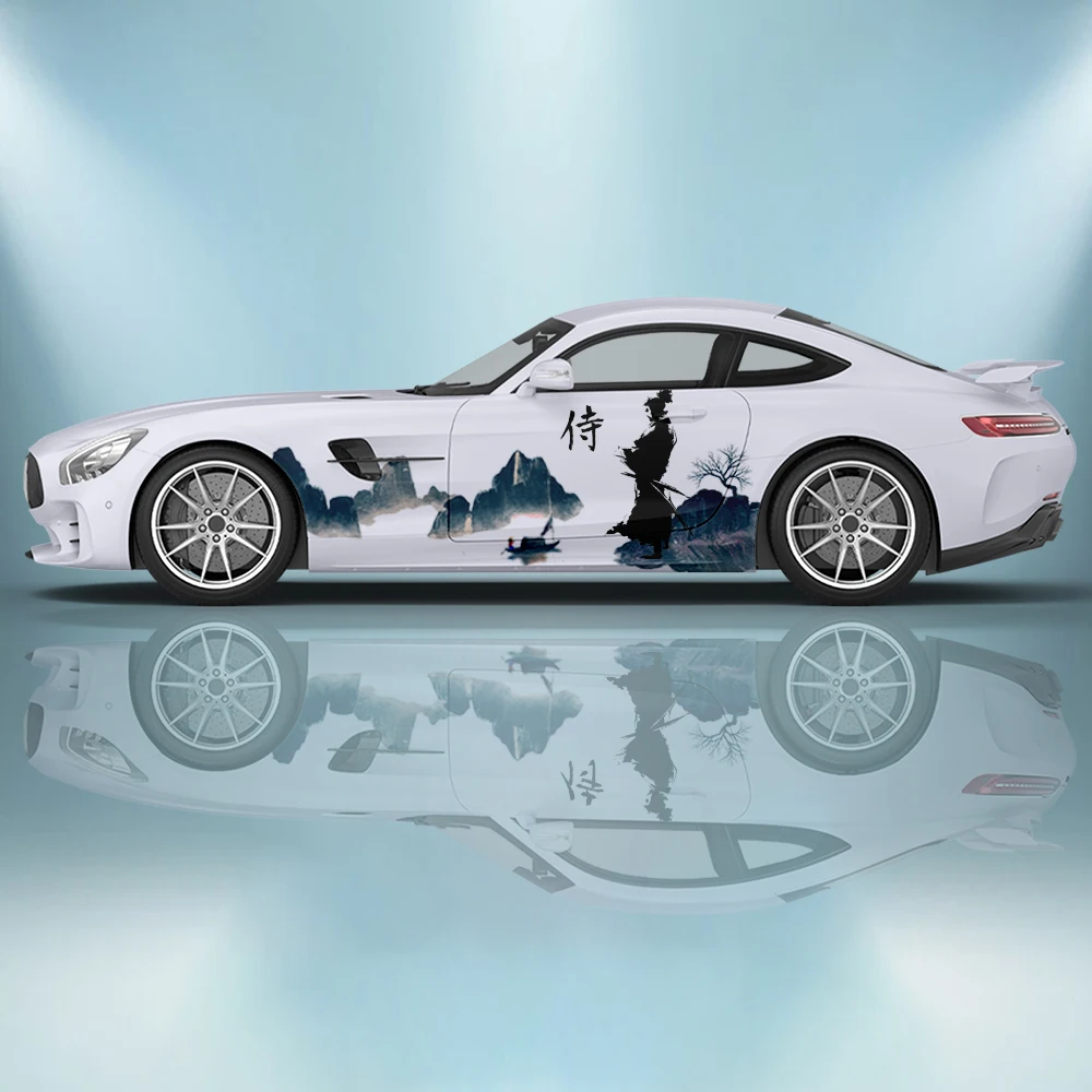 Чернильная живопись самурая, Японские Автомобильные Наклейки с ландшафтом, модифицированные аксессуары, упаковочные наклейки из ПВХ, индивидуальные боковые наклейки
Чернильная живопись самурая, Японские Автомобильные Наклейки с ландшафтом, модифицированные аксессуары, упаковочные наклейки из ПВХ, индивидуальные боковые наклейки