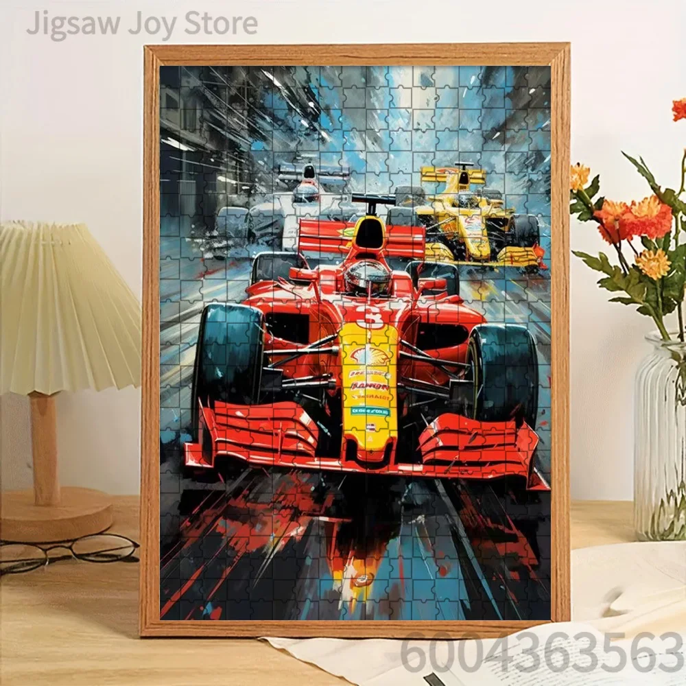 Paper Jigsaw Puzzle Red Formula 1 Racing Car with Dynamic Motion Blur and Rainy Track Background Artwork Brain Teaser
Paper Jigsaw Puzzle Red Formula 1 Racing Car with Dynamic Motion Blur and Rainy Track Background Artwork Brain Teaser