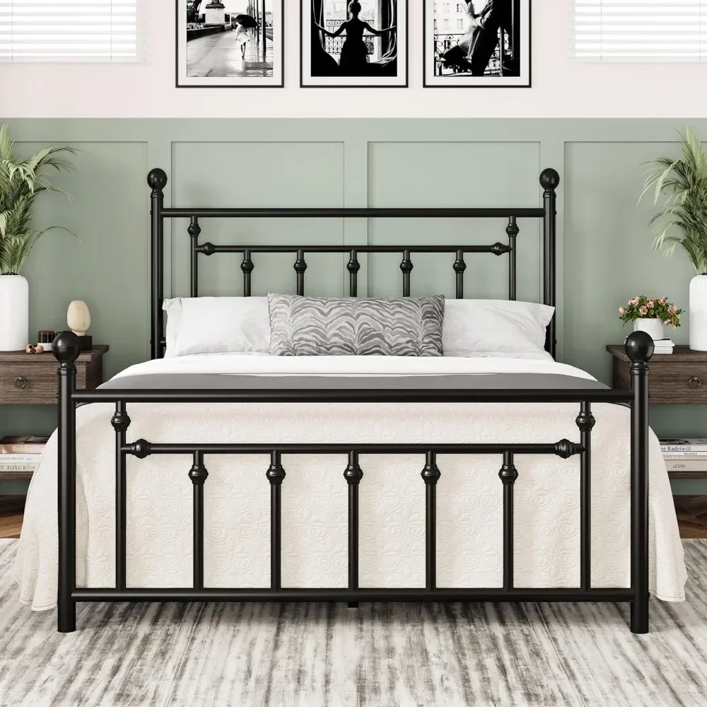 y 14Inch Queen Size Metal Platform Bed Frame with Victorian Vintage Headboard and Footboard/Under Bed Storage/No Box Spring Need
y 14Inch Queen Size Metal Platform Bed Frame with Victorian Vintage Headboard and Footboard/Under Bed Storage/No Box Spring Need