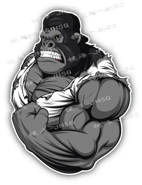 Muscle Gorilla Mascot Car Bumper Sticker Sticker - Car Motorcycle Laptop External Decoration Accessories
Muscle Gorilla Mascot Car Bumper Sticker Sticker - Car Motorcycle Laptop External Decoration Accessories