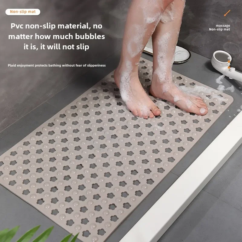 Non-Slip Bathroom Mat with Suction Cup Round Hole Design Massage Ring Quick Drain Suitable for Hotel Shower Restroom Accessories
Non-Slip Bathroom Mat with Suction Cup Round Hole Design Massage Ring Quick Drain Suitable for Hotel Shower Restroom Accessories