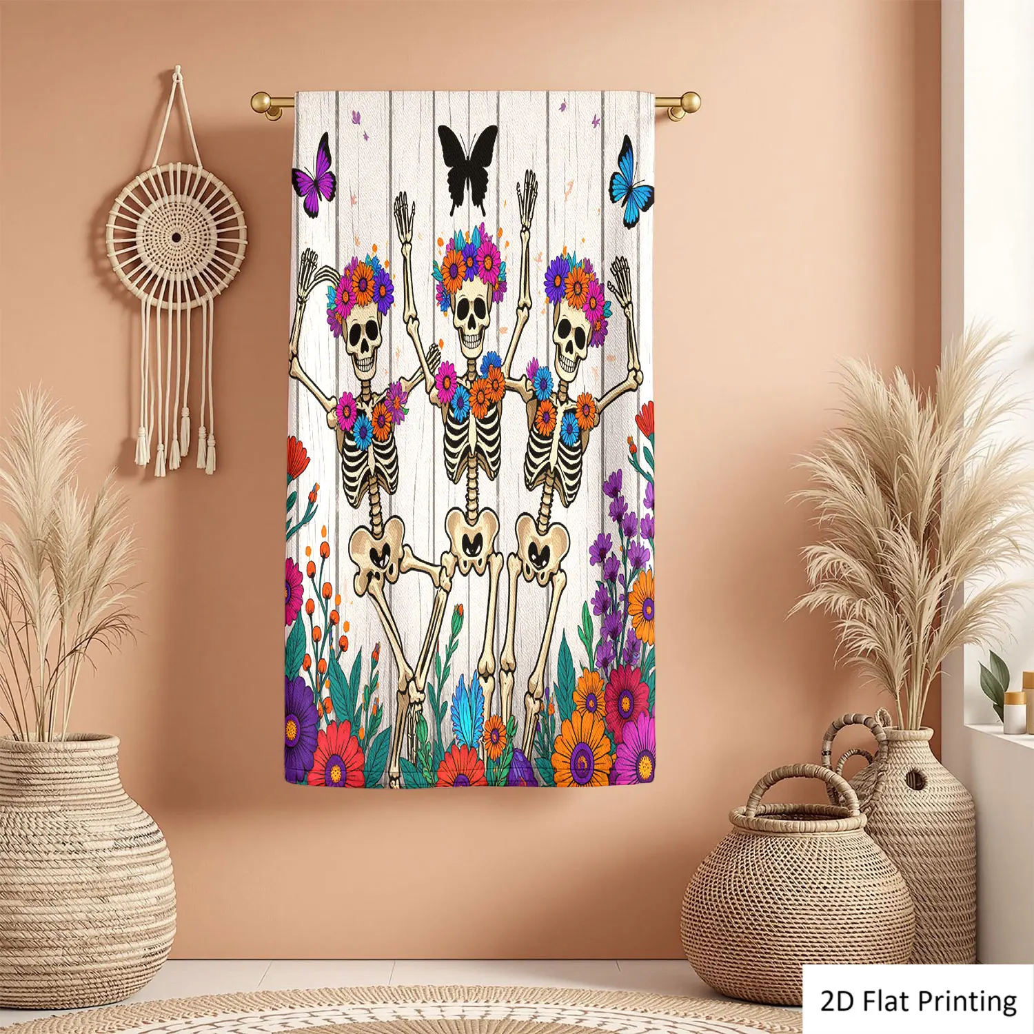 1Pc Day Of Dead Skeletons Flowers Butterflies Bathroom Hand Towel Bath Towel, Multiple Size Microfiber Polyester Towel, Unique Home Decorative Kitchen Towels, Festival Bathroom Accessories Decor, Quick Dry and Absorbent
1Pc Day Of Dead Skeletons Flowers Butterflies Bathroom Hand Towel Bath Towel, Multiple Size Microfiber Polyester Towel, Unique Home Decorative Kitchen Towels, Festival Bathroom Accessories Decor, Quick Dry and Absorbent