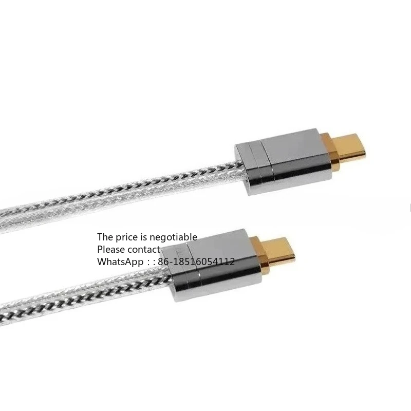 TC09S Type-C To TypeC OTG Audio Cable Silver Wire Oxygen-Free Copper Wires for USB DAC
TC09S Type-C To TypeC OTG Audio Cable Silver Wire Oxygen-Free Copper Wires for USB DAC