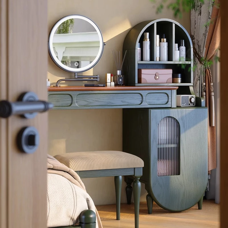 French retro dresser solid wood master bedroom 2025 new dresser green telescopic dresser chest cabinet integrated
French retro dresser solid wood master bedroom 2025 new dresser green telescopic dresser chest cabinet integrated