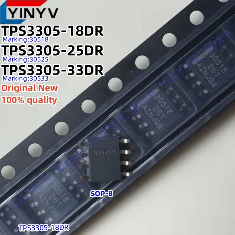 5 шт. TPS3305 TPS3305-18DR 30518 TPS3305-25DR 30525 TPS3305-33DR 30533 SOP-8 ДВОЙНОЙ ПРОЦЕССОР SUPERVISORS Оригинальный Новый 100% качество
5 шт. TPS3305 TPS3305-18DR 30518 TPS3305-25DR 30525 TPS3305-33DR 30533 SOP-8 ДВОЙНОЙ ПРОЦЕССОР SUPERVISORS Оригинальный Новый 100% качество