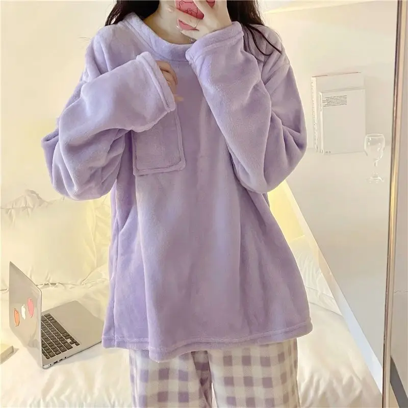 Hot Coral Fleece Leisure Wear Autumn and Winter Thicken Long Sleeves Pants Fashion Leisure Loungewear Set Dopamine New Style
Hot Coral Fleece Leisure Wear Autumn and Winter Thicken Long Sleeves Pants Fashion Leisure Loungewear Set Dopamine New Style