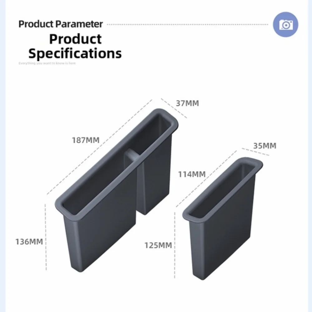 Silicone Storage Box for NIO For ES8 Second Row Seat Side Pocket Waterproof Organizer Anti Slip Noise Dampening 2 Pieces
Silicone Storage Box for NIO For ES8 Second Row Seat Side Pocket Waterproof Organizer Anti Slip Noise Dampening 2 Pieces
