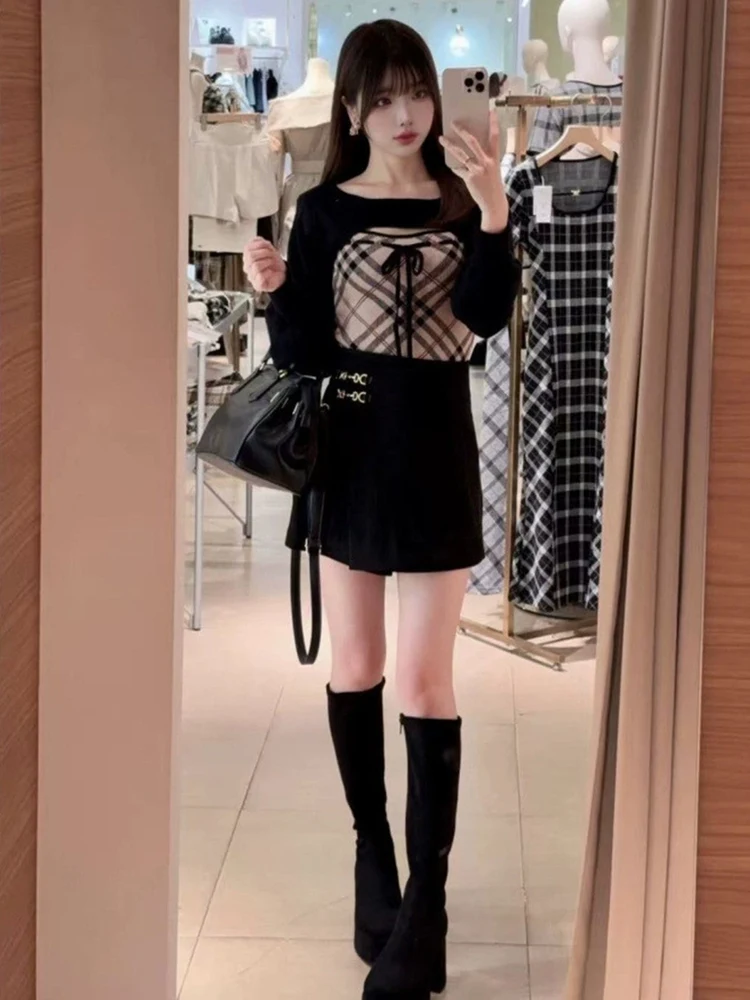 High Waist Asymmetrical Skirt with Leather Buckle Autumn Winter New Style Versatile B25169 Women's Fashion Japanese Style
High Waist Asymmetrical Skirt with Leather Buckle Autumn Winter New Style Versatile B25169 Women's Fashion Japanese Style