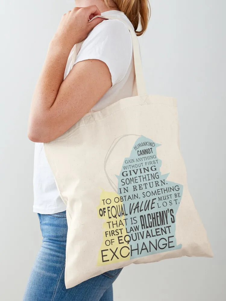 Equivalent Exchange Tote Bag Shopper bag eco pack Shopper handbag cloth bag woman
Equivalent Exchange Tote Bag Shopper bag eco pack Shopper handbag cloth bag woman