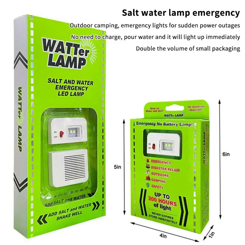 AB94-LED Salt Water Emergency Lamp Portable Camping Lamp Waterproof Salt Water Light For Outdoor Camping Night Fishing Lamp Reus
AB94-LED Salt Water Emergency Lamp Portable Camping Lamp Waterproof Salt Water Light For Outdoor Camping Night Fishing Lamp Reus