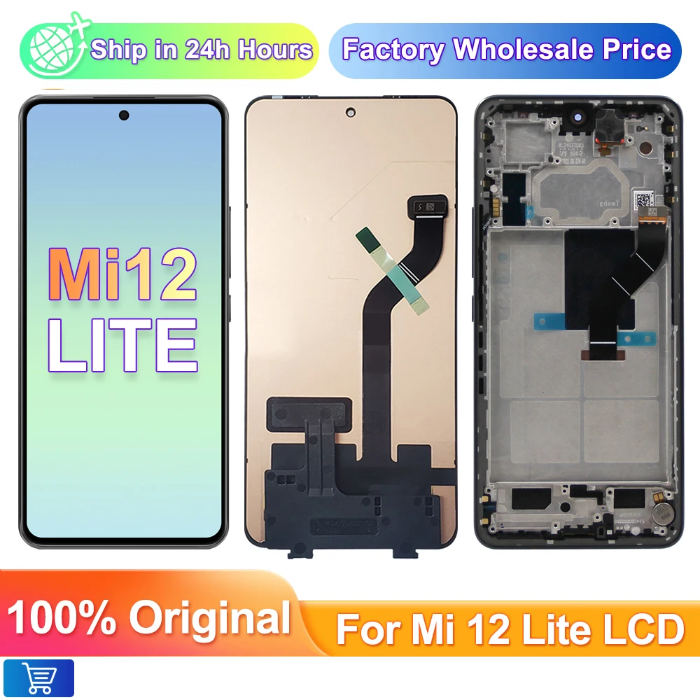 6,55 "Оригинальный ЖК-дисплей для Xiaomi Mi 12 Lite, с рамкой, сенсорный экран, дигитайзер для Xiaomi 12 Lite 2203129G, сменный экран
6,55 "Оригинальный ЖК-дисплей для Xiaomi Mi 12 Lite, с рамкой, сенсорный экран, дигитайзер для Xiaomi 12 Lite 2203129G, сменный экран