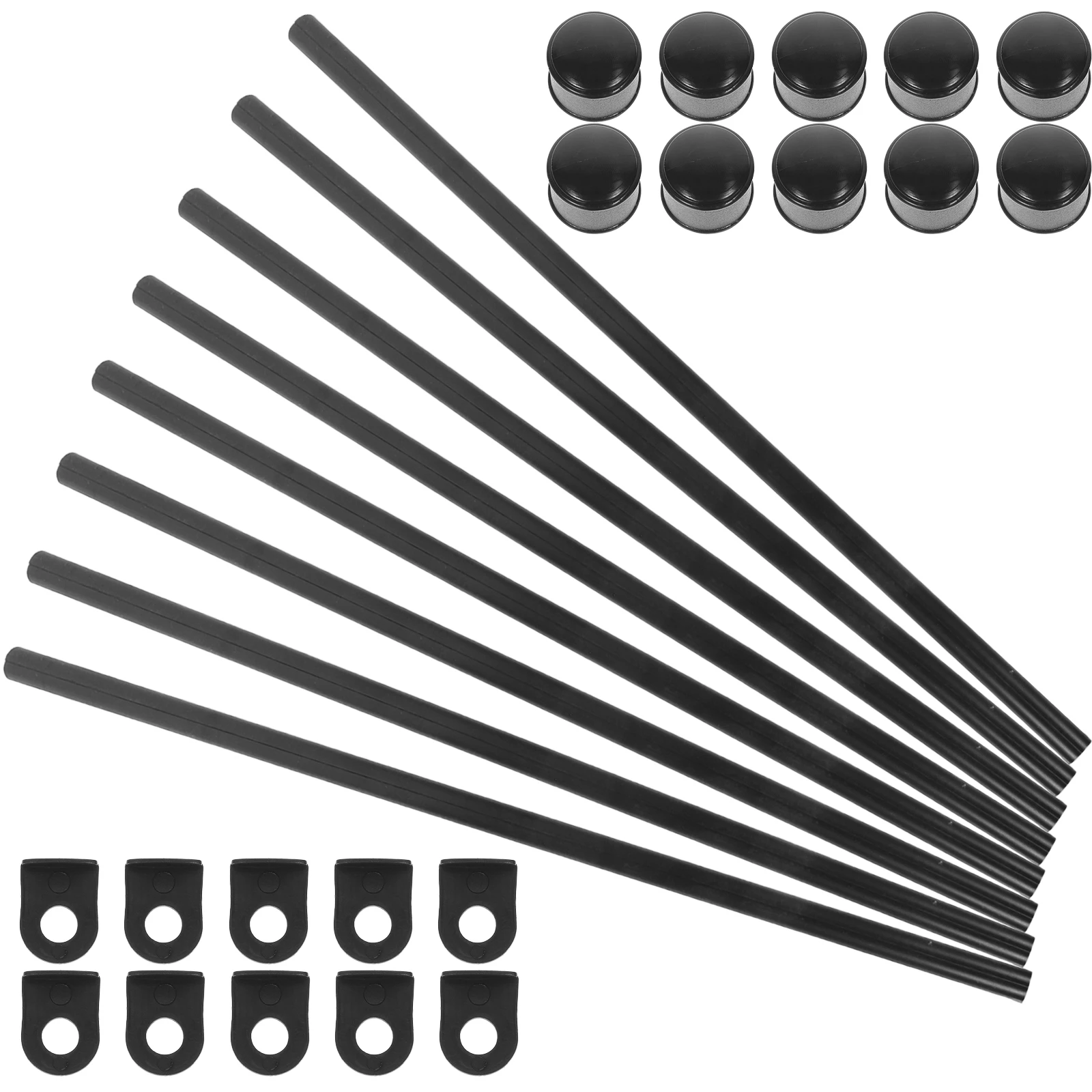 Black Round Hanging Rod 53CM 2Rods 4Caps 2Hooks ABS Wear Resistant Poster Frame Artwork Scroll Hanger Photos Wall
Black Round Hanging Rod 53CM 2Rods 4Caps 2Hooks ABS Wear Resistant Poster Frame Artwork Scroll Hanger Photos Wall