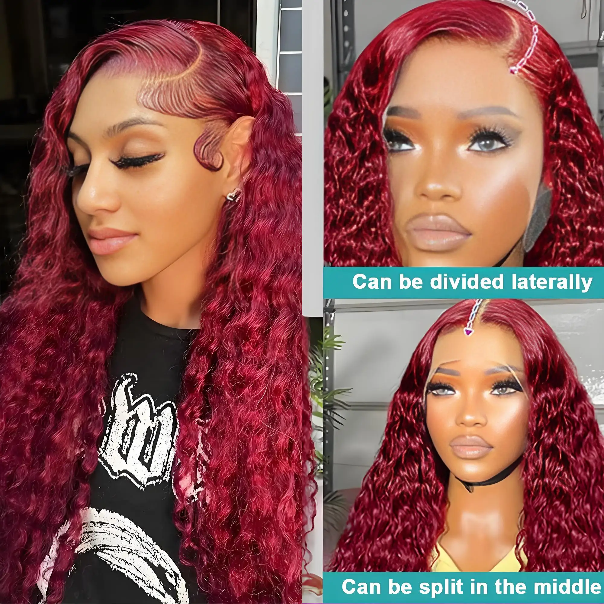 36 дюймов 250% 99j Бордовое красное вино 13x4 Hd Кружевной фронтальный парик Kinky Curly Water Wave Hd Кружевные парики из человеческих волос Бесклеевые бразильские волосы
36 дюймов 250% 99j Бордовое красное вино 13x4 Hd Кружевной фронтальный парик Kinky Curly Water Wave Hd Кружевные парики из человеческих волос Бесклеевые бразильские волосы