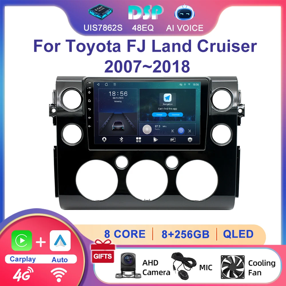 2 Din Android Car Radio GPS Navigation 4G DSP Carplay Stereo Multimedia Player Car Audio For Toyota FJ Land Cruiser 2007~2018
2 Din Android Car Radio GPS Navigation 4G DSP Carplay Stereo Multimedia Player Car Audio For Toyota FJ Land Cruiser 2007~2018