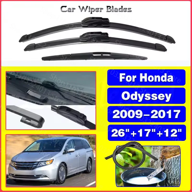 For Honda Odyssey 2009 - 2017 Windshield Windscreen Front Rear Window Blades 26"+17"+12" Car Accessories 2016 Silent upgrade
For Honda Odyssey 2009 - 2017 Windshield Windscreen Front Rear Window Blades 26"+17"+12" Car Accessories 2016 Silent upgrade