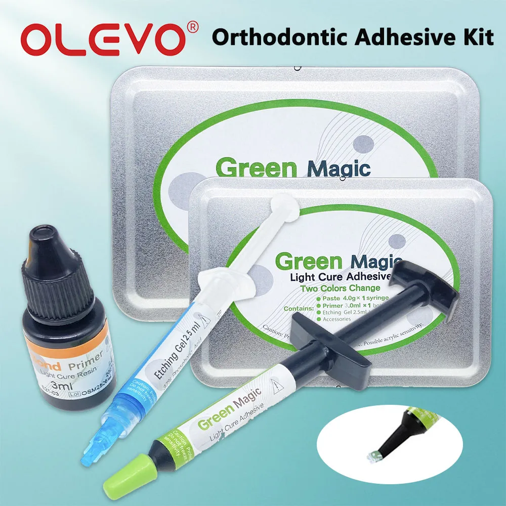 1 Set Dental Orthodontic Light Cure Green Glue Kit Adhesivos for Bracket Tube Bonding Braces & Tooth Crystal Decoration Tools
1 Set Dental Orthodontic Light Cure Green Glue Kit Adhesivos for Bracket Tube Bonding Braces & Tooth Crystal Decoration Tools