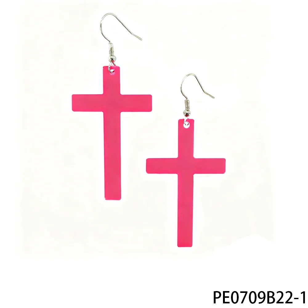 PESENAR 80s Nostalgic Hot Pink Cross Earrings - Iconic 80s Design for Standout Looks Great for Role-play and Cosplay
PESENAR 80s Nostalgic Hot Pink Cross Earrings - Iconic 80s Design for Standout Looks Great for Role-play and Cosplay