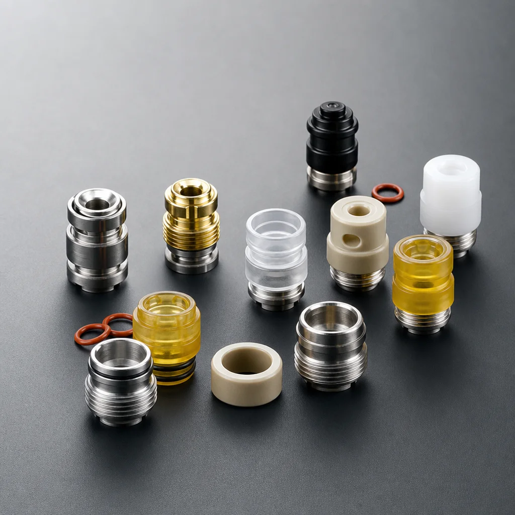 PRC Quantum Style Multi Drip Tip for SXK BB/Billet Box Mod Kit - 510 Quantum Shifter Design
PRC Quantum Style Multi Drip Tip for SXK BB/Billet Box Mod Kit - 510 Quantum Shifter Design