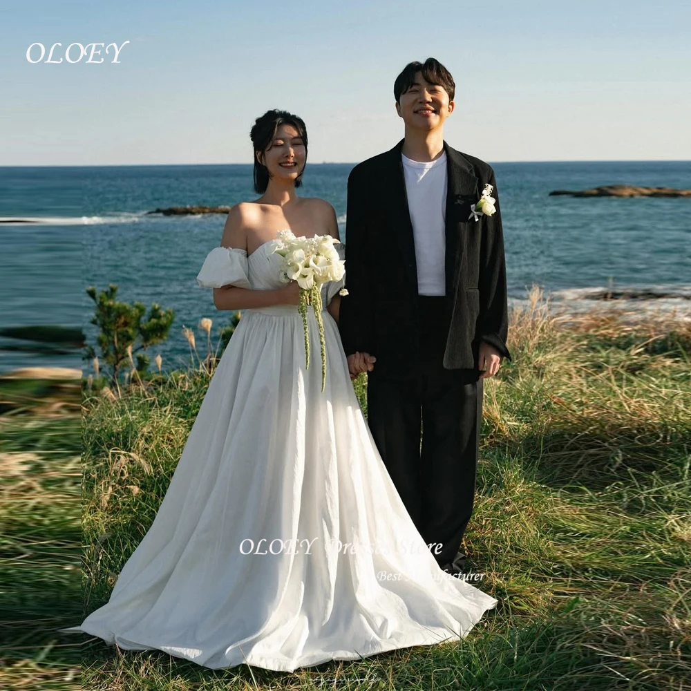 OLOEY Simple Strapless Wedding Dresses Off Shoulder Short Sleeves Corset Back Bridal Gowns Floor Length Mariage
OLOEY Simple Strapless Wedding Dresses Off Shoulder Short Sleeves Corset Back Bridal Gowns Floor Length Mariage
