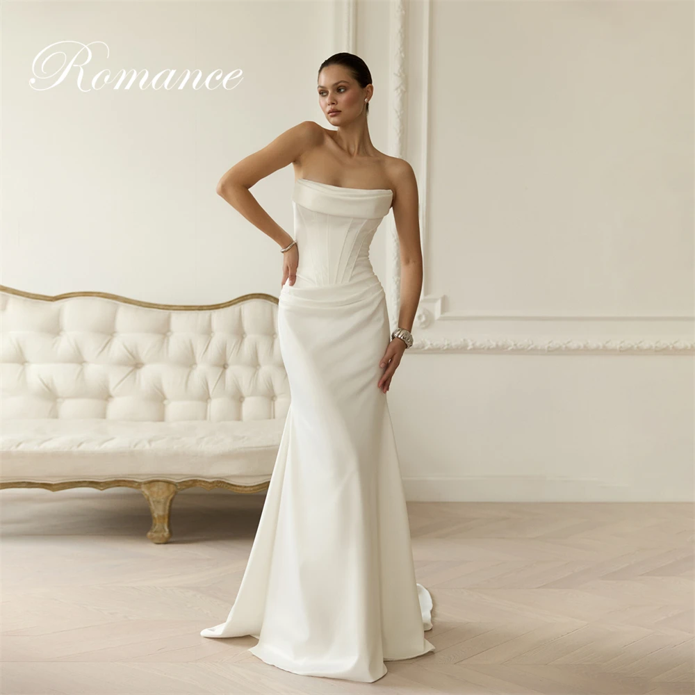 Elegant Pleat Strapless Mermaid Wedding Dress Women 2026 Sleeveless Lace-up Backless Bridal Gown Vestidos De Novia Customized
Elegant Pleat Strapless Mermaid Wedding Dress Women 2026 Sleeveless Lace-up Backless Bridal Gown Vestidos De Novia Customized