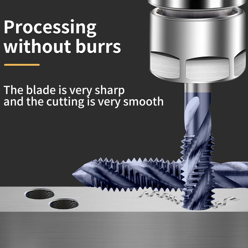 WALTETAP Carbide Tungsten Steel JIS Standard With Ticn Spiral Fluted Tap M2 M3 M4 M5 M6 M8 Machine Thread Taps For HRC 55° - 62°
WALTETAP Carbide Tungsten Steel JIS Standard With Ticn Spiral Fluted Tap M2 M3 M4 M5 M6 M8 Machine Thread Taps For HRC 55° - 62°