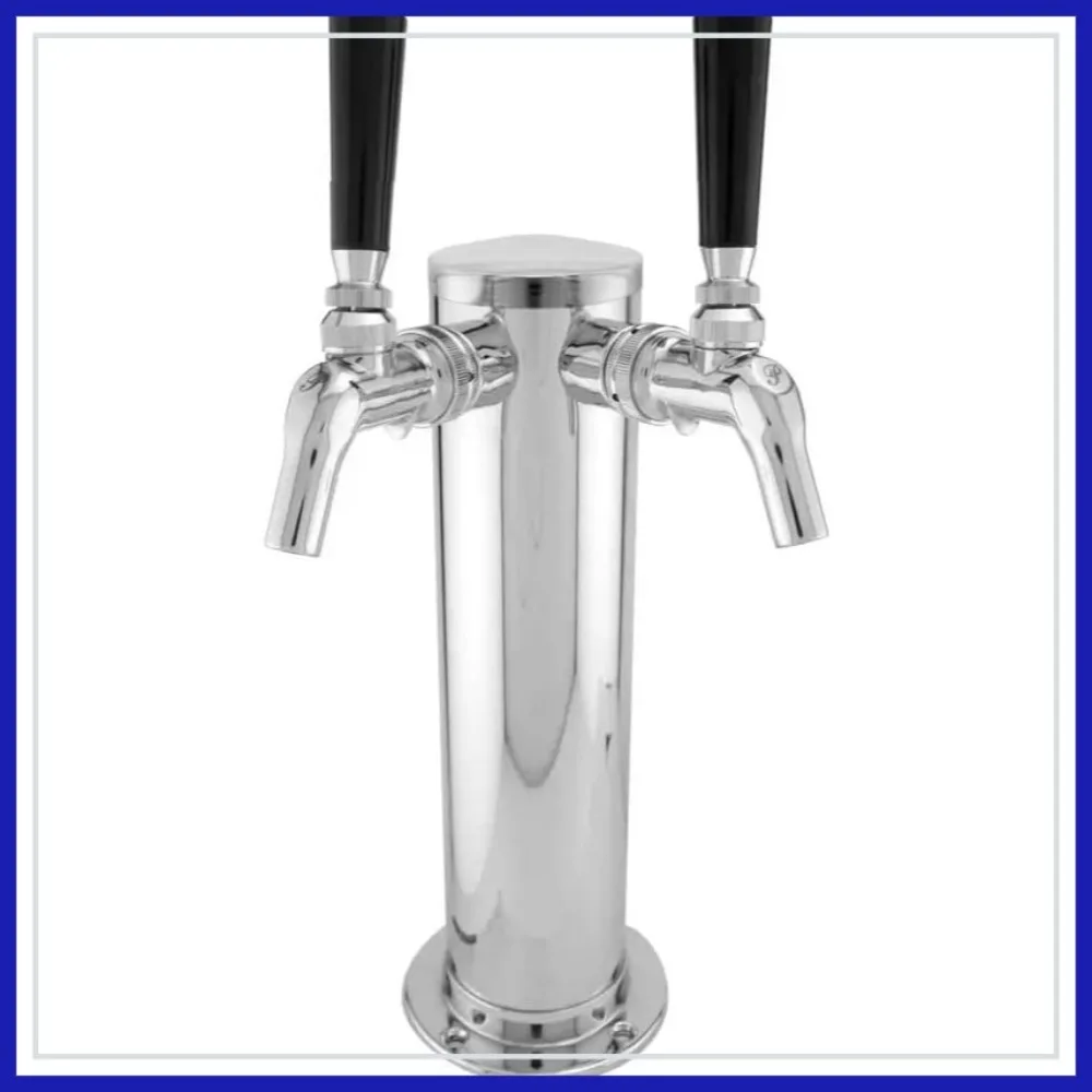 Double Faucet Stainless Draft Beer Tower with Perlick 630SS Faucets
Double Faucet Stainless Draft Beer Tower with Perlick 630SS Faucets